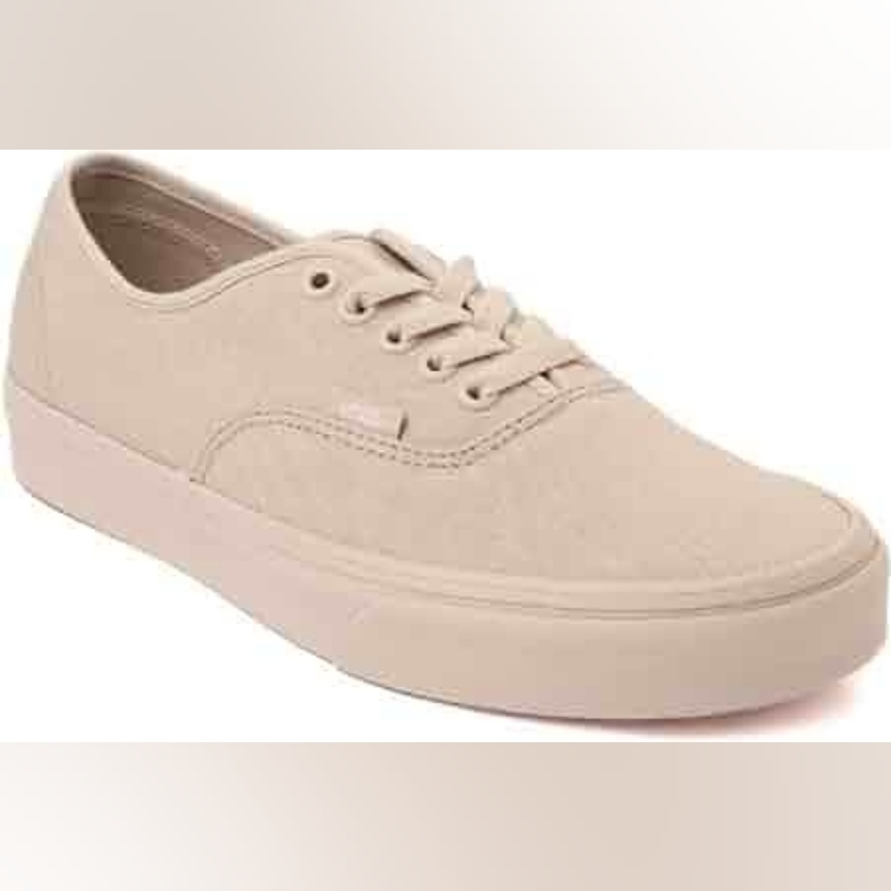 Pink Beige Vans Canvas Sneakers